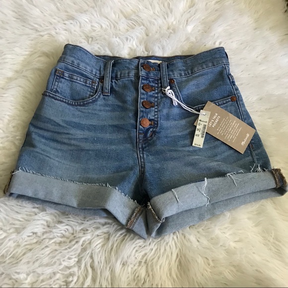Madewell Pants - Madewell High Rise Denim Shorts *Button Front